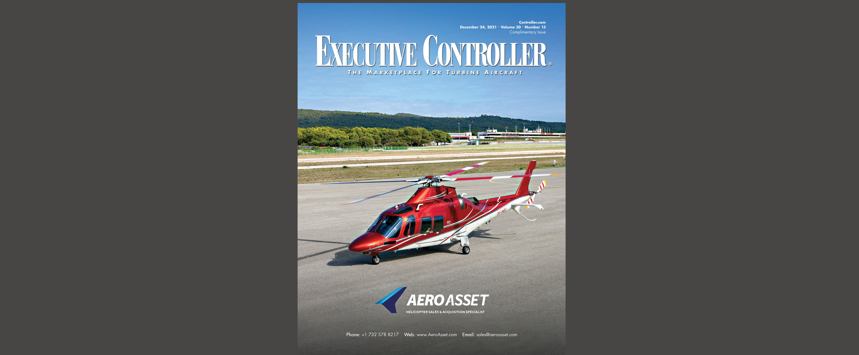 Executive Controller Cover AeroAsset Global Helicopter Sales and Market Intelligence
