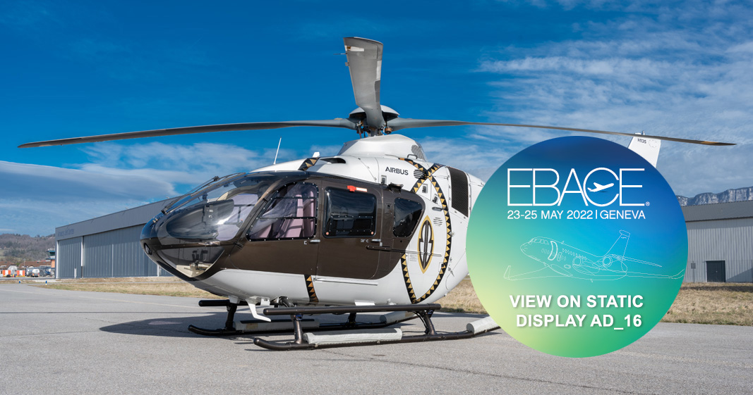 H135T3H sn 2090 at EBACE Static Display
